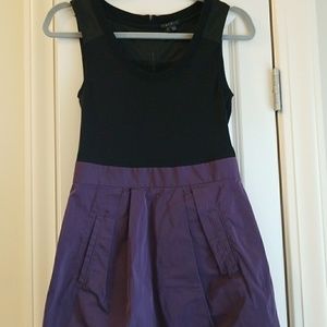Theory black/purple dress